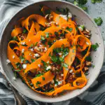 carrot ribbon salad recipe card