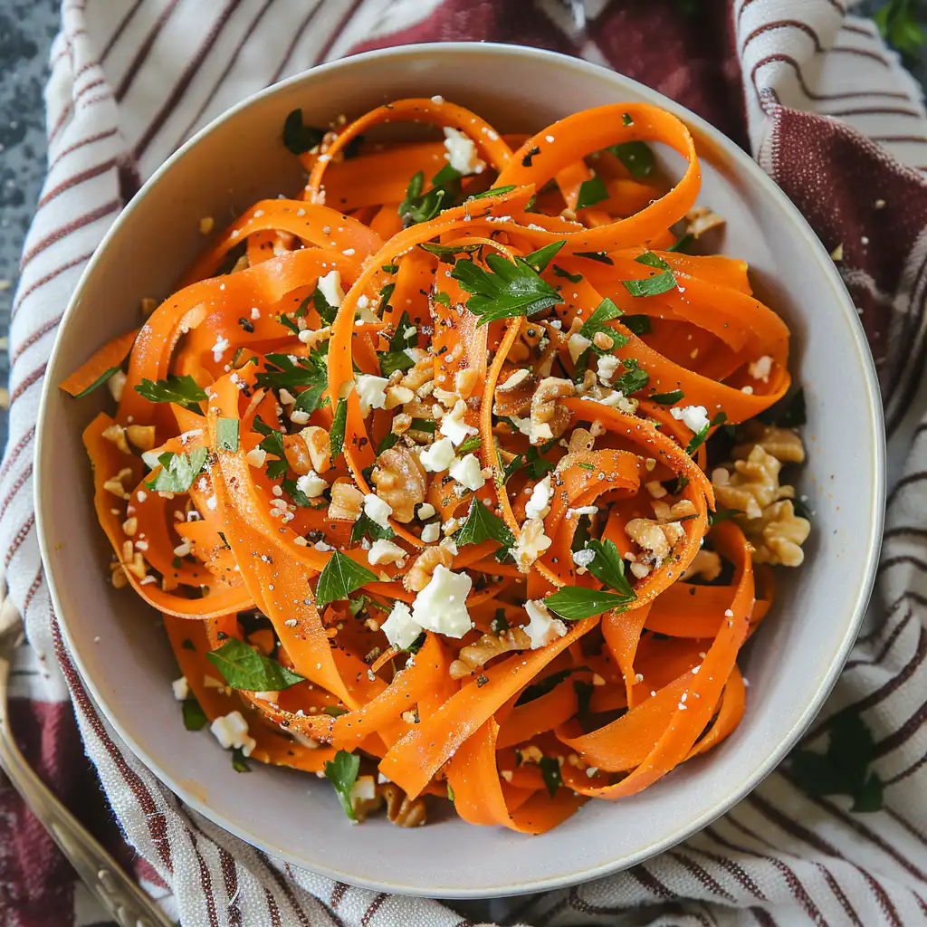 carrot ribbon salad featured image