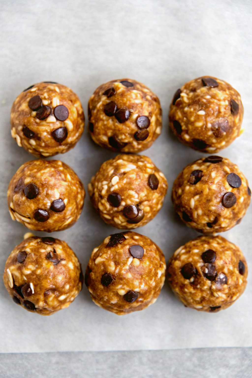 PB-Chocolate-Oatmeal-Balls-Instruction-4 Stirring together peanut butter oatmeal energy ball mixture