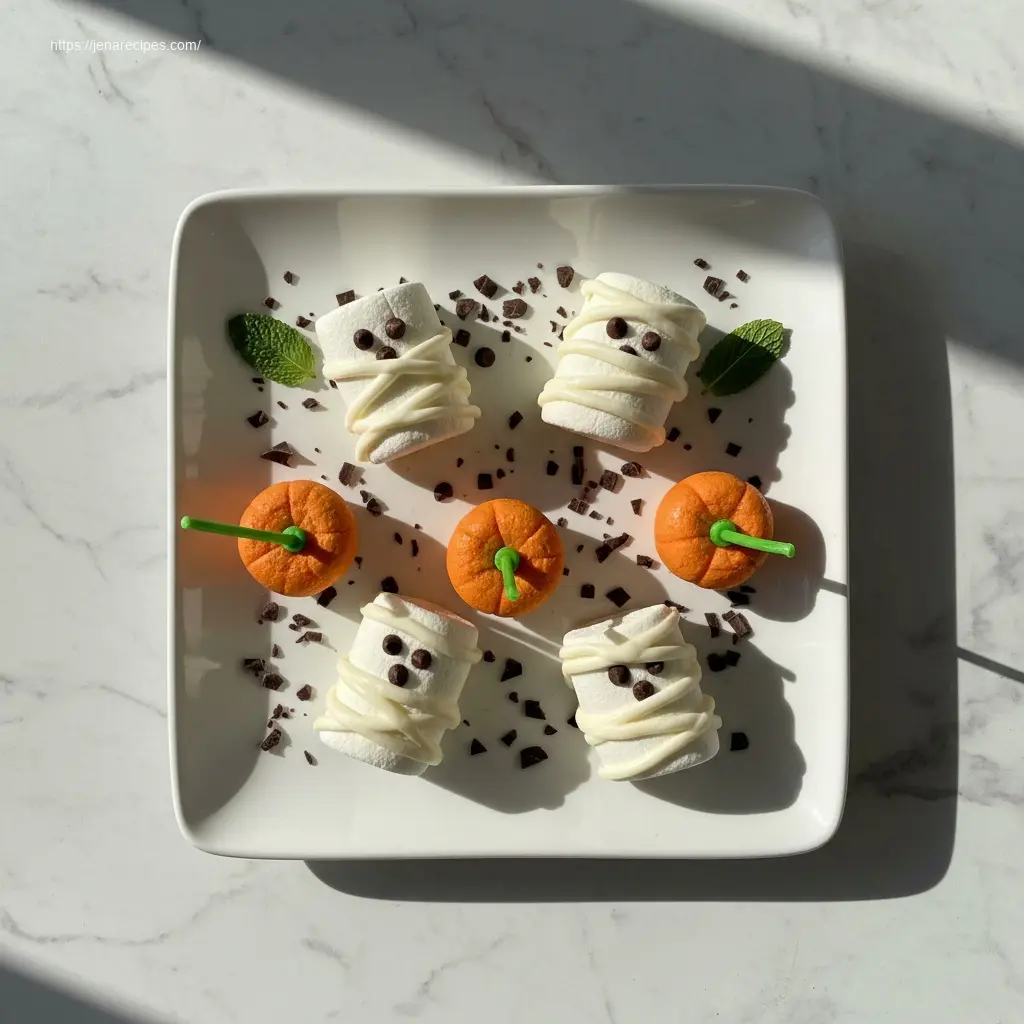 Delicious Chamallow Halloween treats, perfect for spooky snacking.