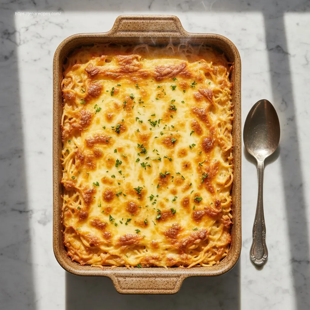Delicious Spicy Southern Cheesy Chicken Spaghetti Casserole