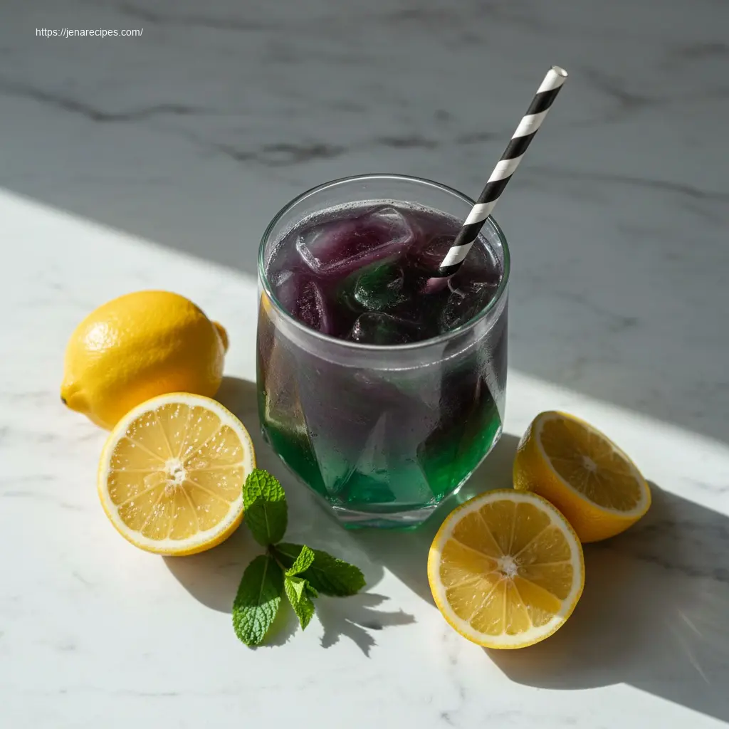 Refreshing Witches Brew Lemonade overhead view