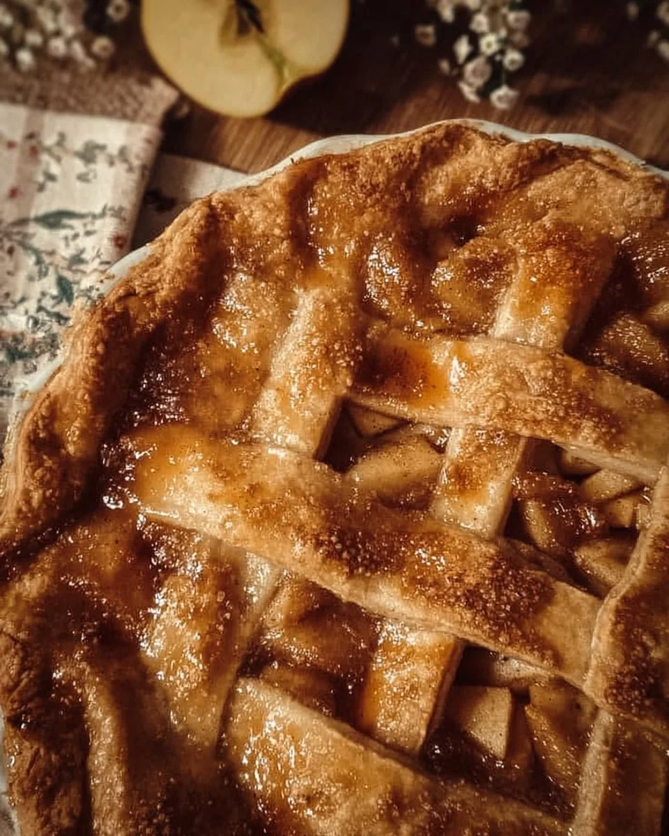 Delicious apple pie by Grandma Ople, perfect for family gatherings and holidays