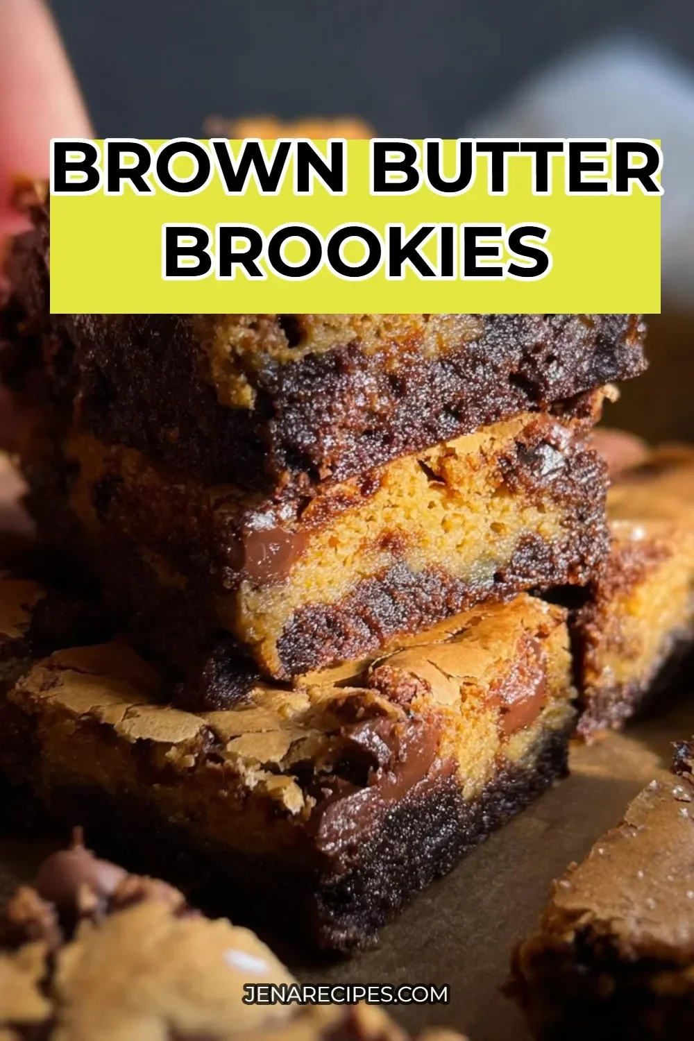 Deliciously baked brown butter brookies with a perfect blend of chocolate and cookie dough.