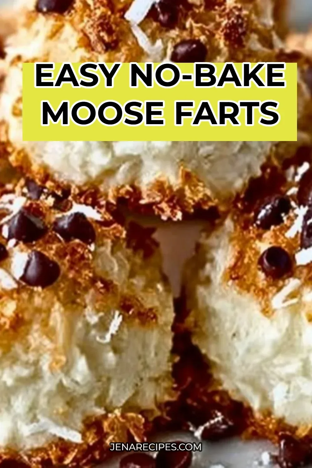 Delicious Easy No-Bake Moose Farts dessert on a plate.