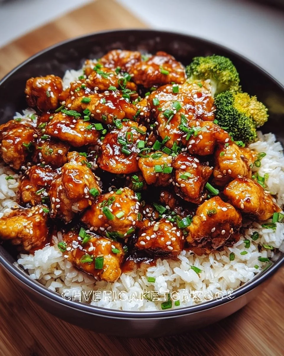 Hot Honey Chicken Bowl with vibrant vegetables and succulent honey chicken