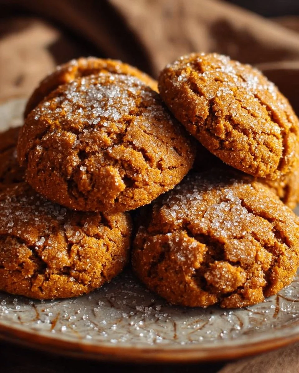 Delicious pumpkin maple cookies stacked on a plate
