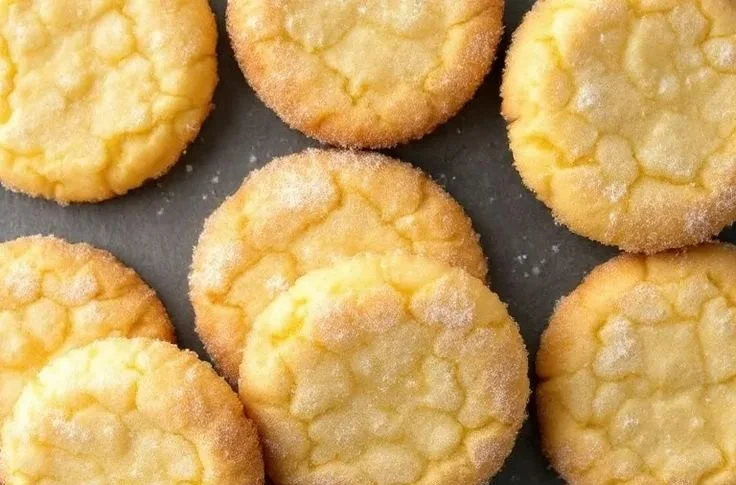 Freshly baked lemon sugar cookies with a zesty lemon glaze