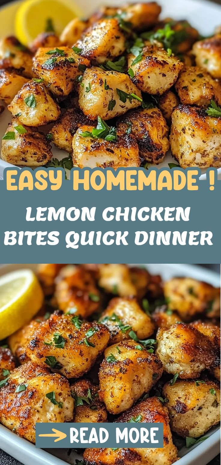 Air Fryer Lemon Chicken Bites