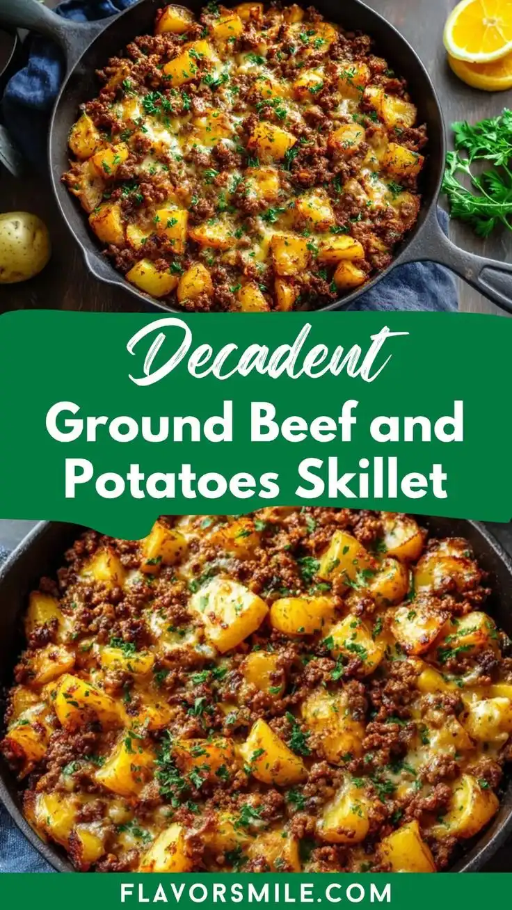 Easy Ground Beef and Potatoes Skillet