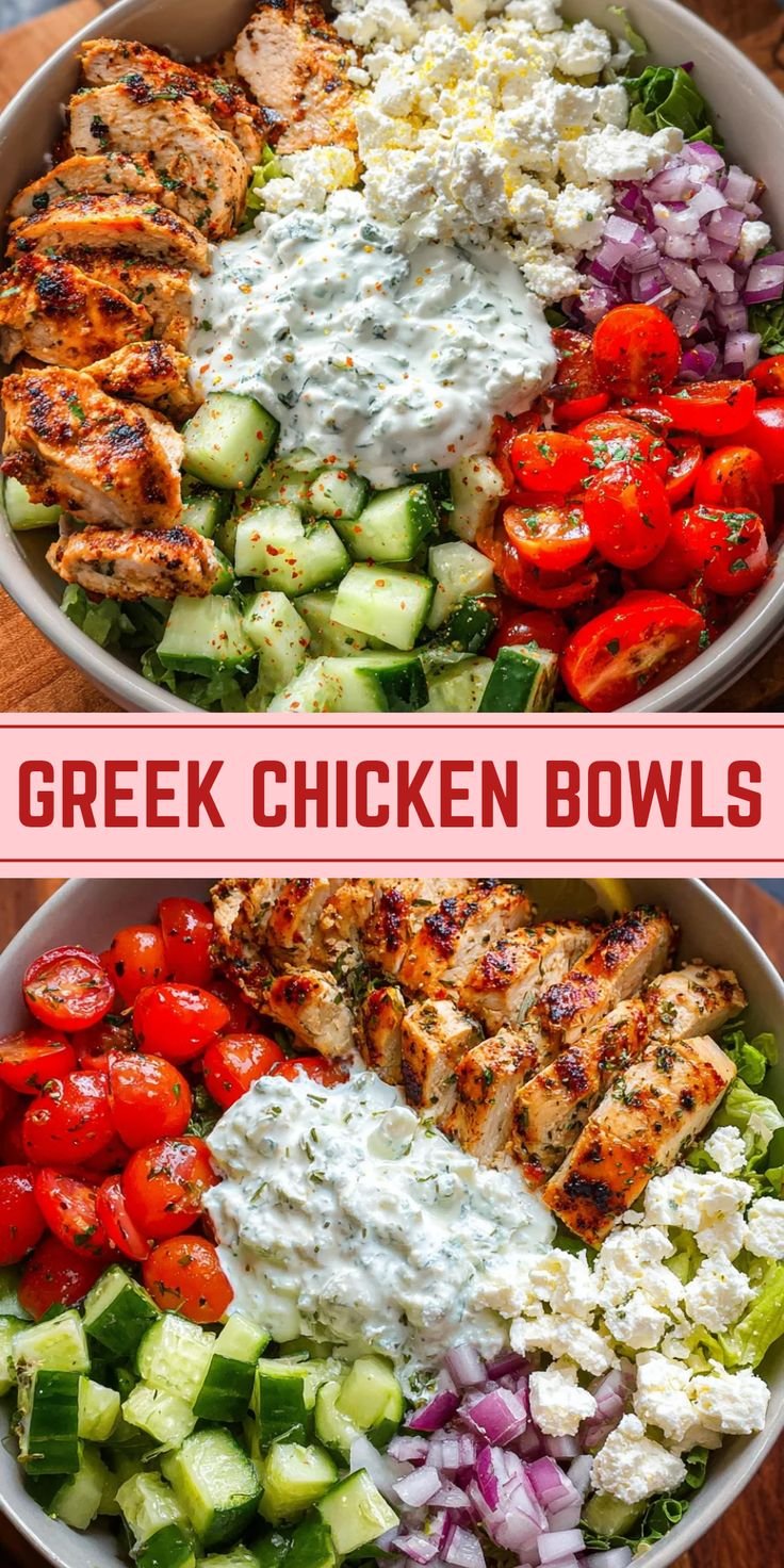 Greek Chicken Bowls Recipe