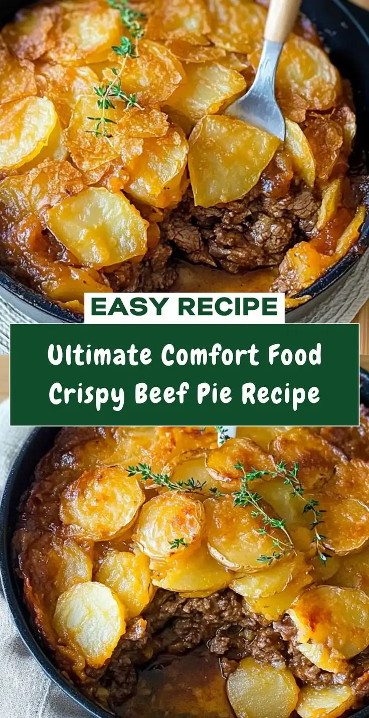 Crispy Potato Topped Beef Pie