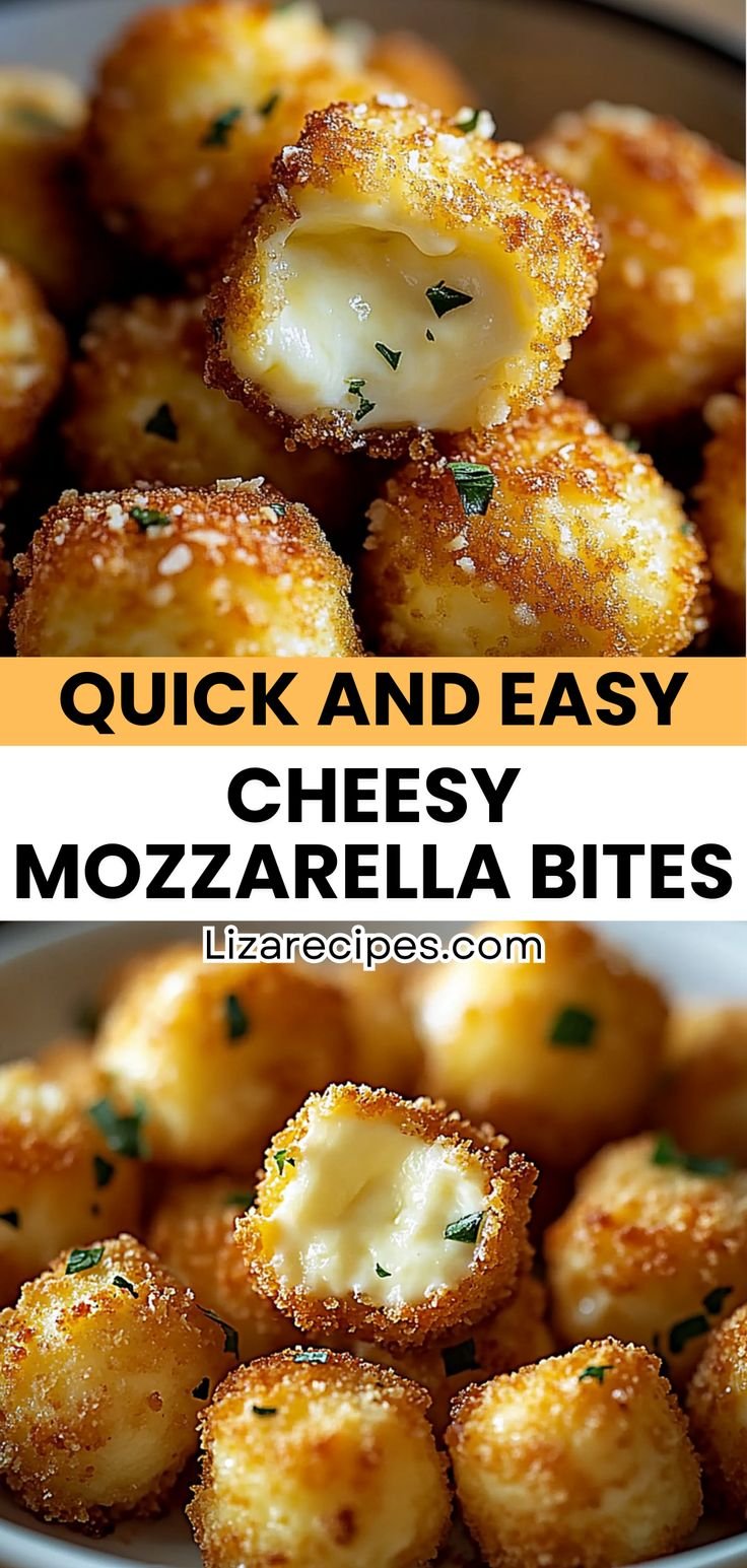 Cheesy Parmesan Mozzarella Bites