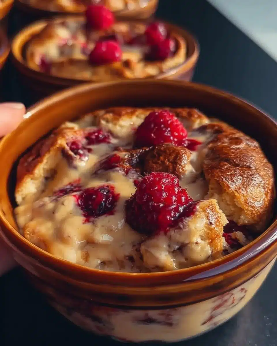 Baked protein pancake bowls, perfect for meal prep without bananas.