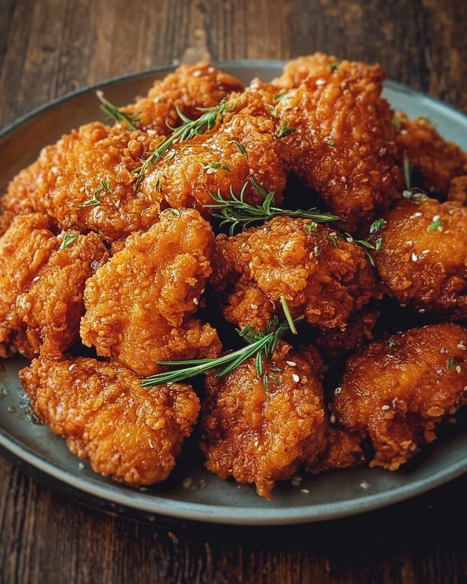 Crispy Sweet Heat Chicken with a flavorful blend of spices and sweetness