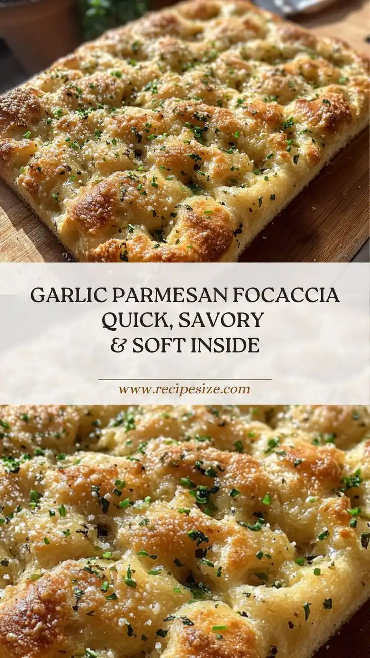 Garlic Parmesan Focaccia Bread