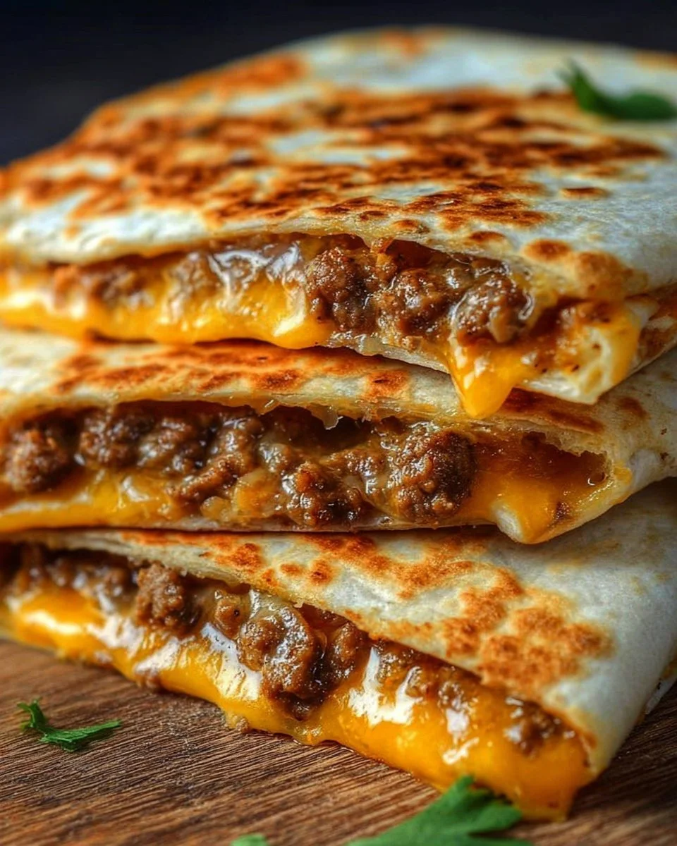 Delicious Smashburger Quesadillas with melted cheese and flavorful fillings