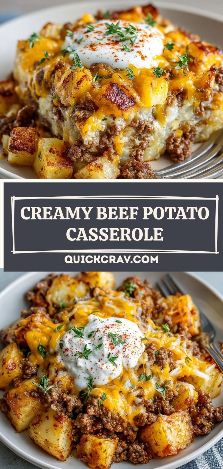 Ground Beef and Potatoes Casserole