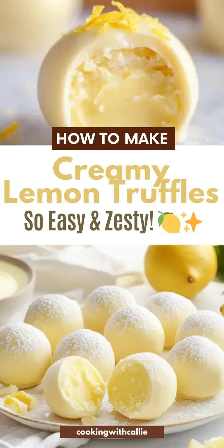 Creamy Lemon Truffles