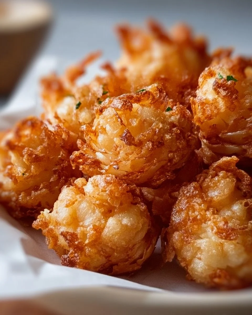 Delicious Baby Bloomin' Onions, a tasty appetizer made with fresh onions.