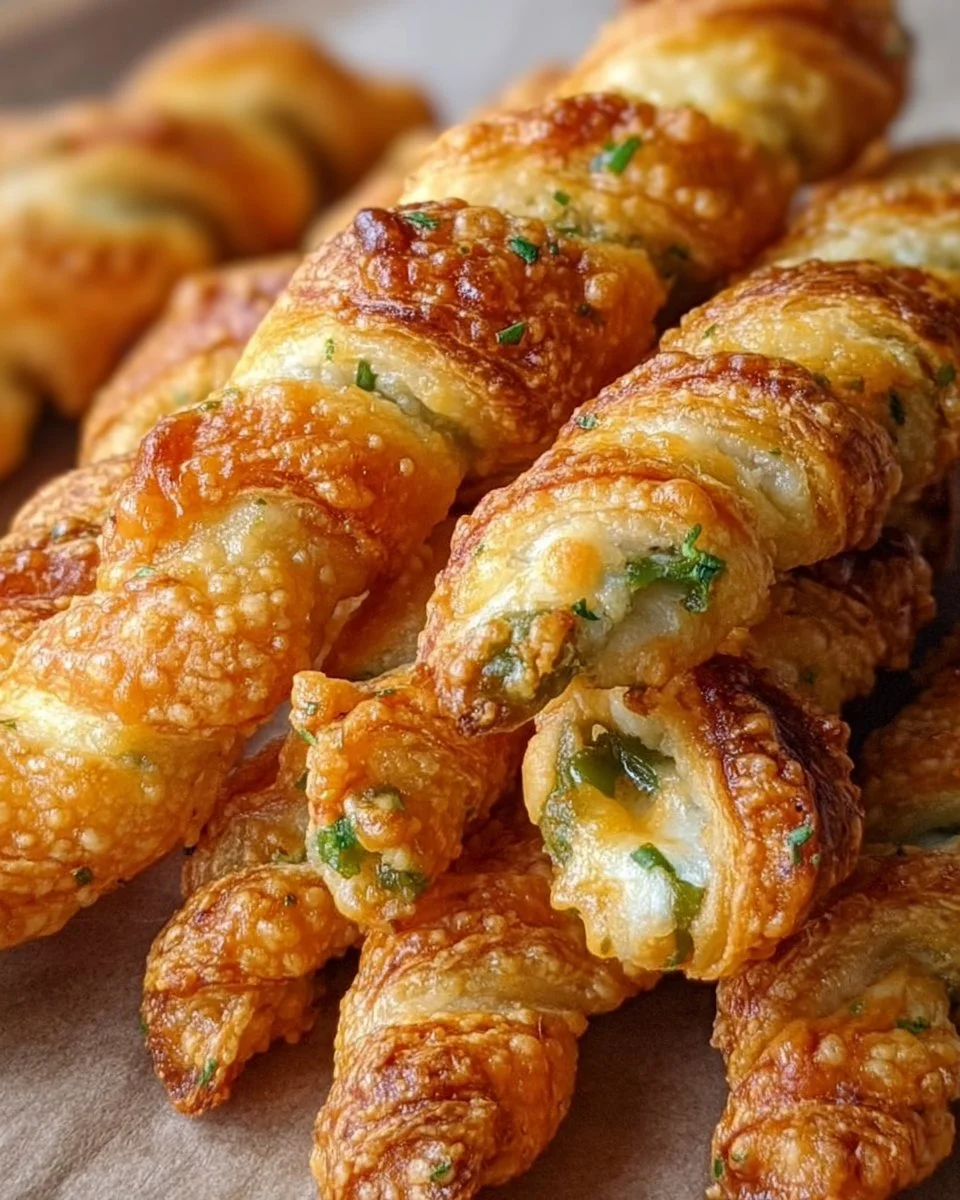 Delicious jalapeno popper twists served on a platter for game day snacks