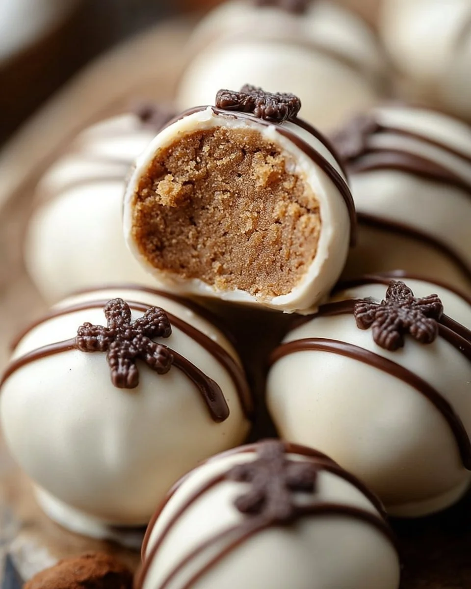 Delicious Gingerbread Oreo Truffles ready for the holidays