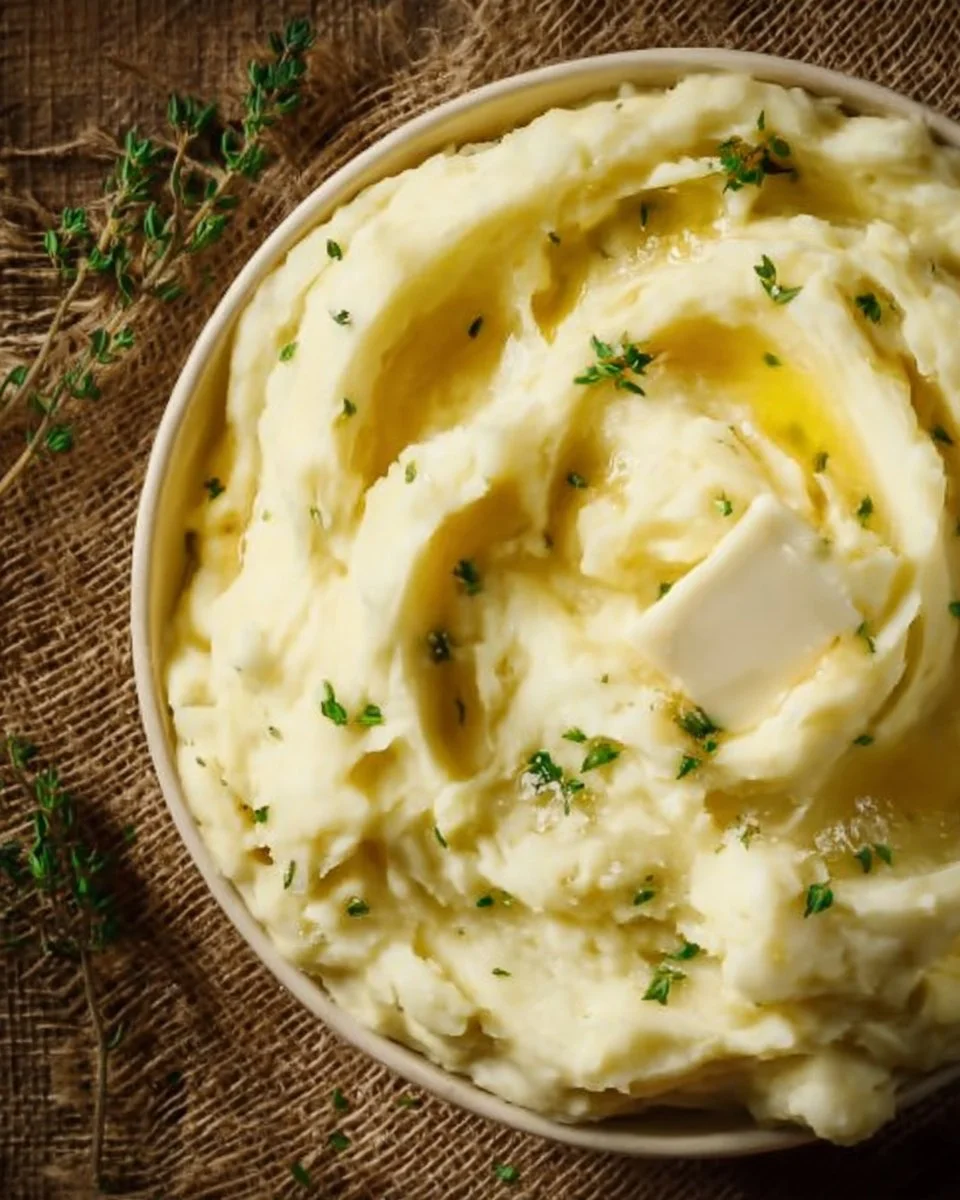 Gordon Ramsay's creamy mashed potatoes in a serving bowl