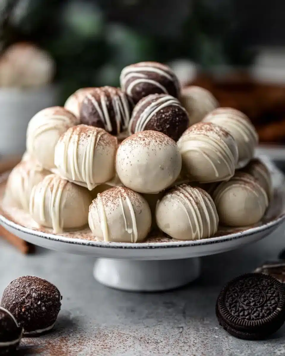 Delicious Oreo cake decorated for Christmas celebrations