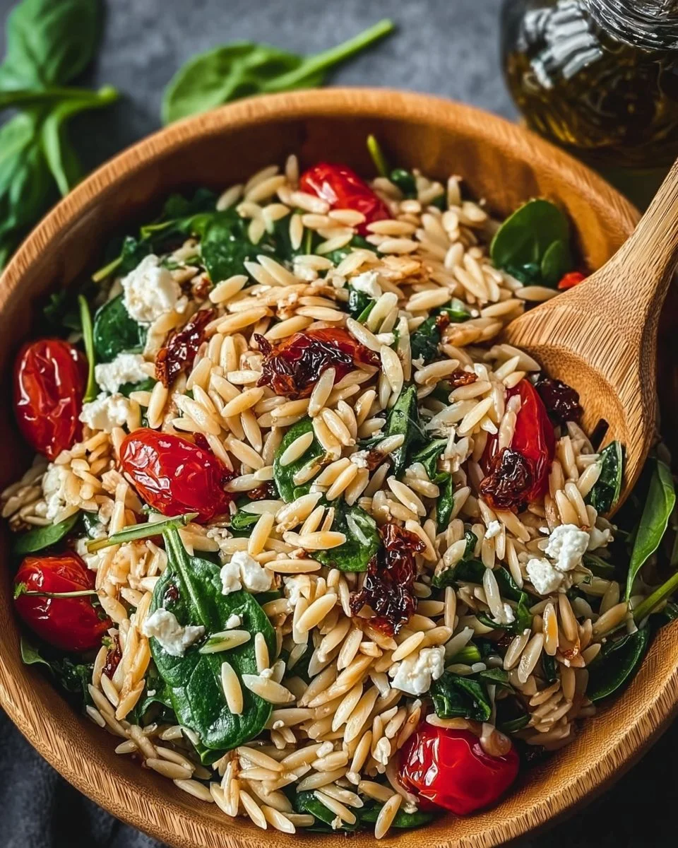 Delicious Classic Balsamic Orzo Salad with fresh ingredients and vibrant flavors.