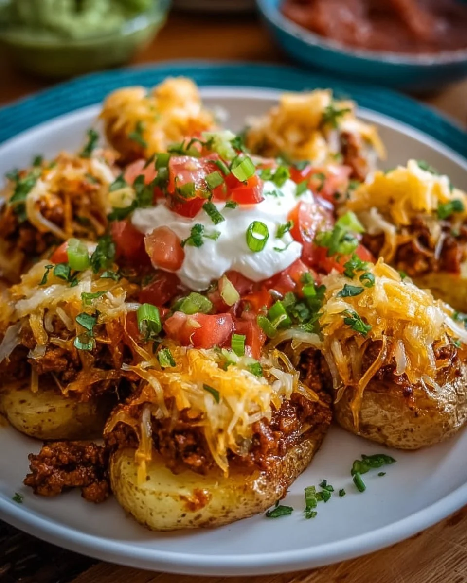 Cheesy Taco Potatoes