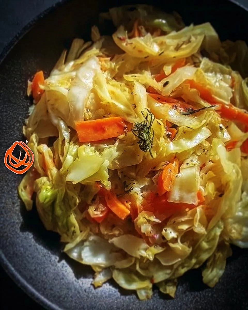 Zesty Jamaican Cabbage dish served in a vibrant bowl, ideal for vegan meals.