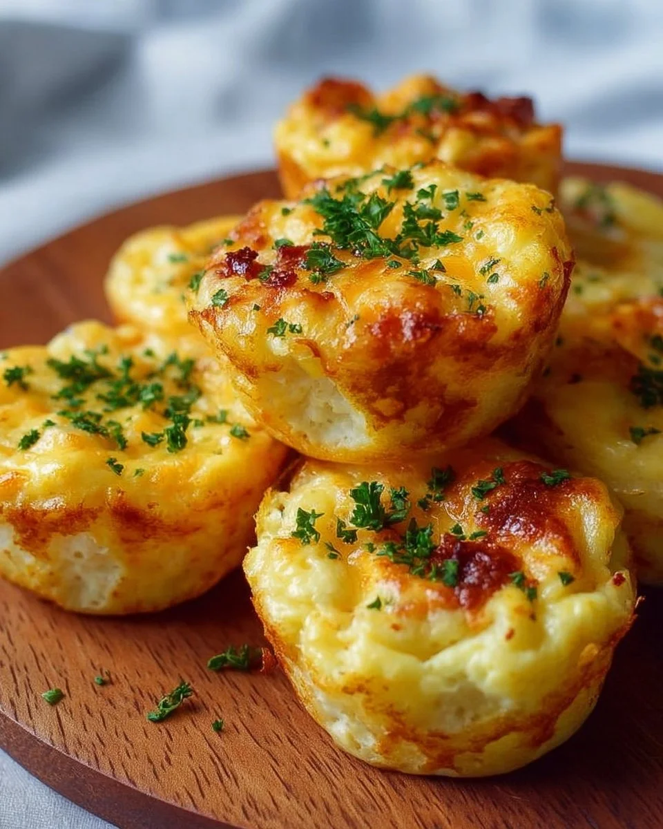 Cheesy Muffin Tin Cottage Cheese Egg Bites fresh out of the oven