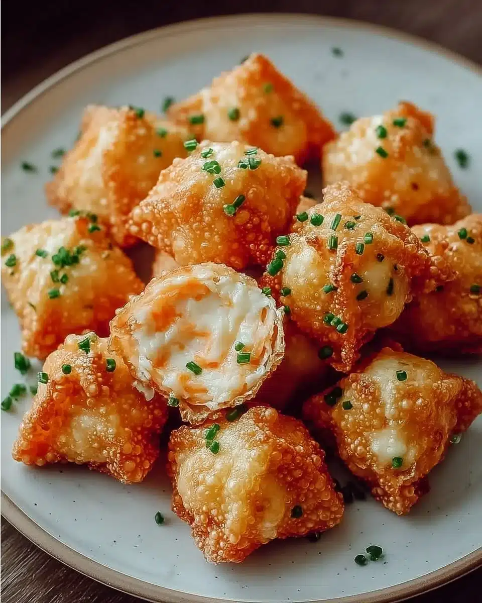 Delicious Crab Rangoon Bombs ready to be served as an appetizer
