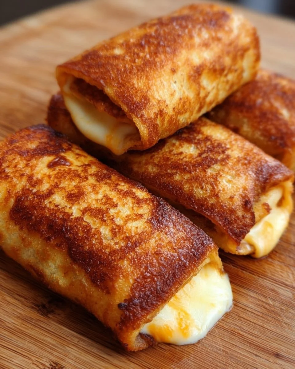 Delicious grilled cheese roll ups served on a plate