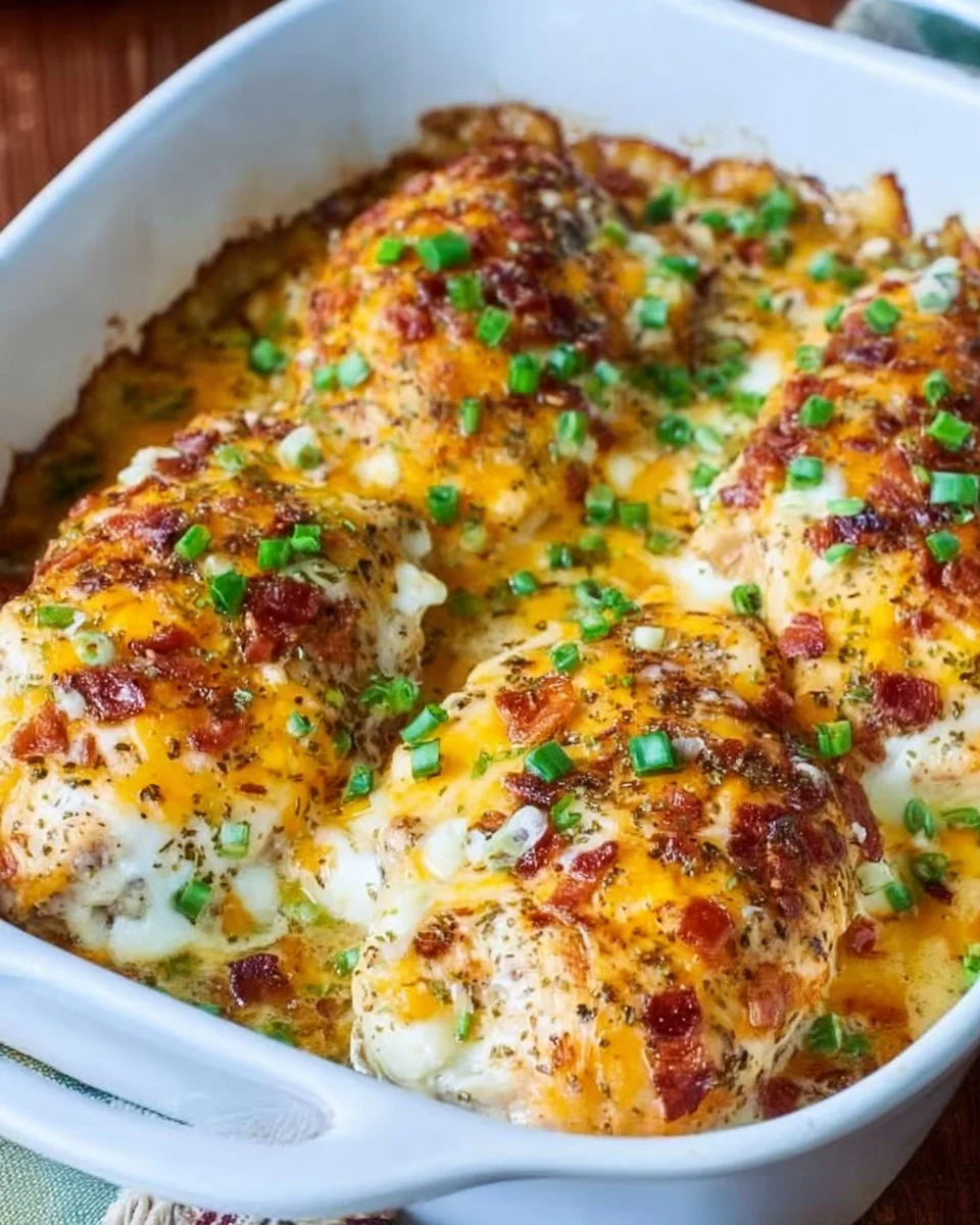 Delicious easy chicken bake with million dollar chicken recipe for family dinner