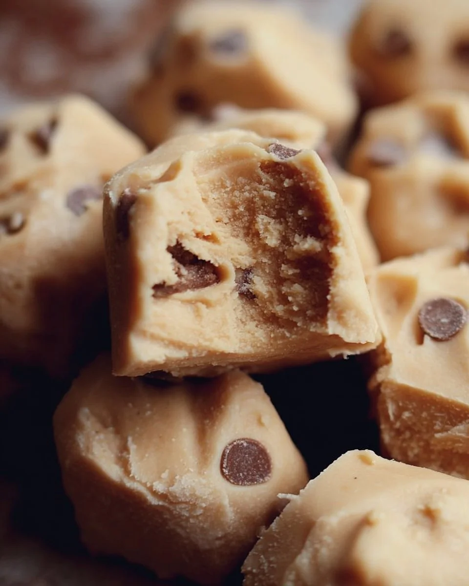 Frozen Greek yogurt peanut butter bites, a healthy snack option.