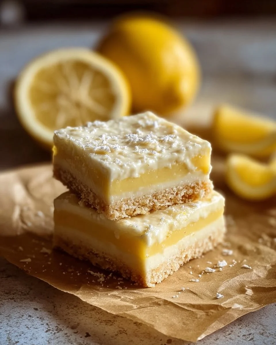 Lemon slice dessert with condensed milk on a plate