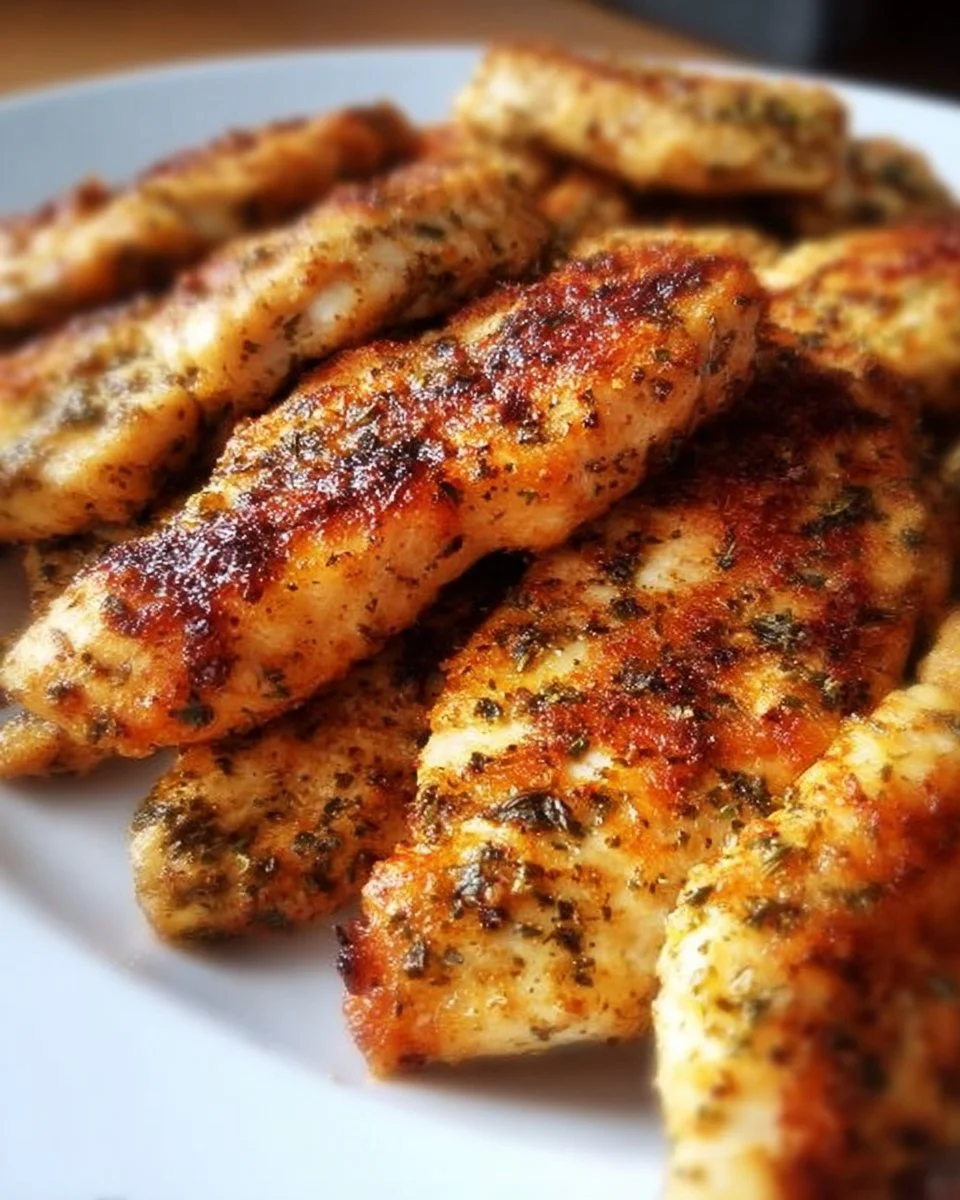 Juicy and flavorful moist chicken tenderloins served on a plate