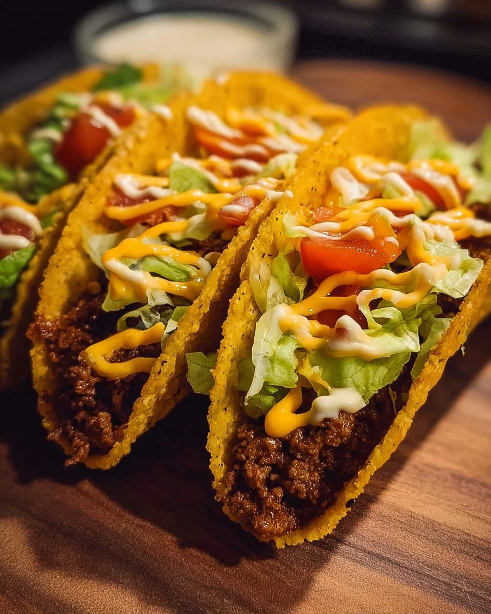 Delicious smash burger tacos served with fresh toppings and vibrant flavors