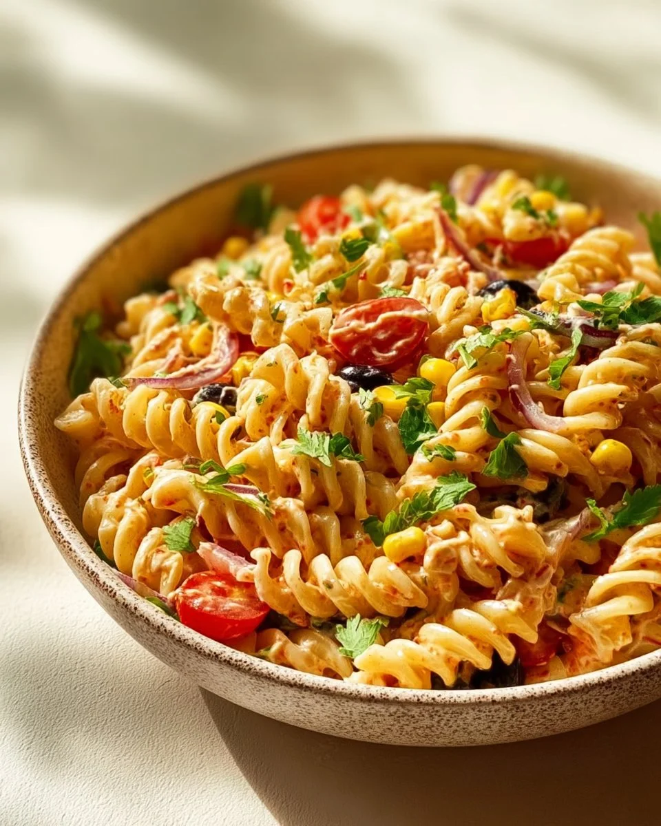 Irresistible High Protein Southwest Pasta Salad