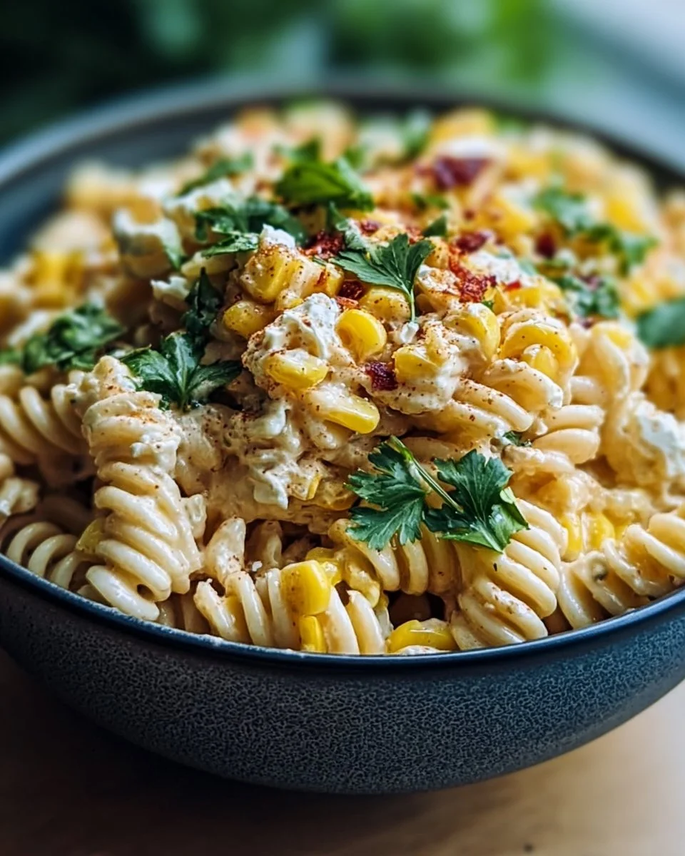 Easy Mexican Street Corn Pasta Salad