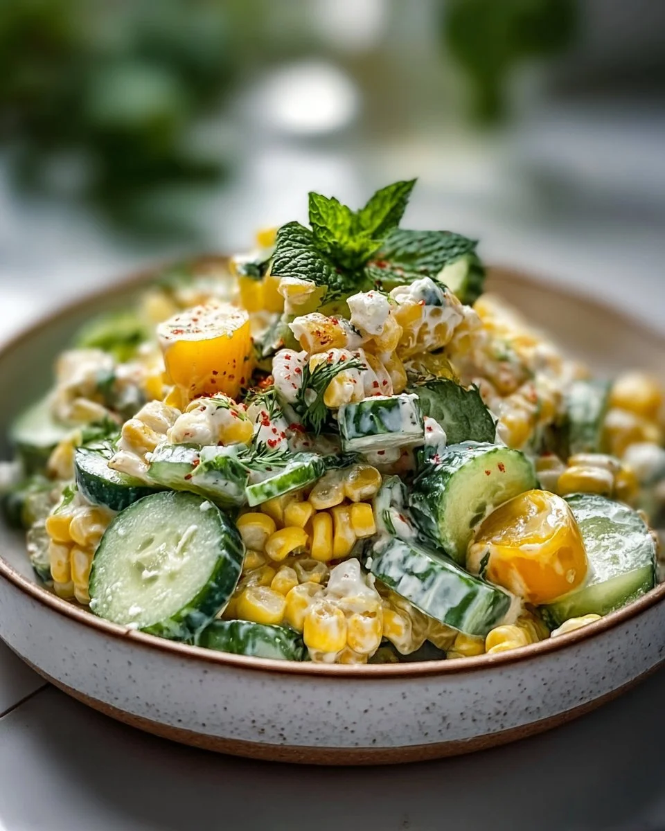 Street Corn Creamy Cucumber Salad: Your New Summer Favorite