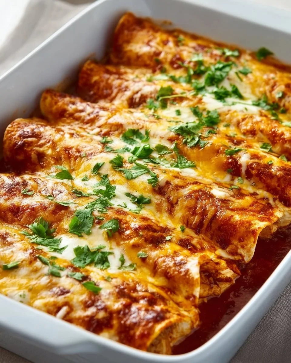 Delicious chicken enchiladas recipe by Bobby Flay with bold flavors and spices.