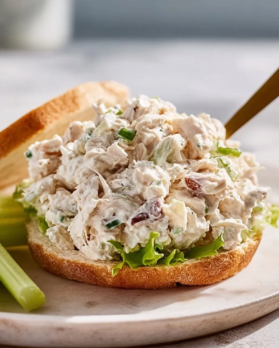 Delicious Copycat Classic Carol Chicken Salad made with fresh ingredients