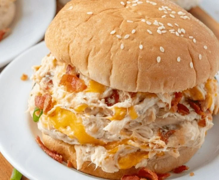 Creamy crockpot crack chicken dish with herbs and spices