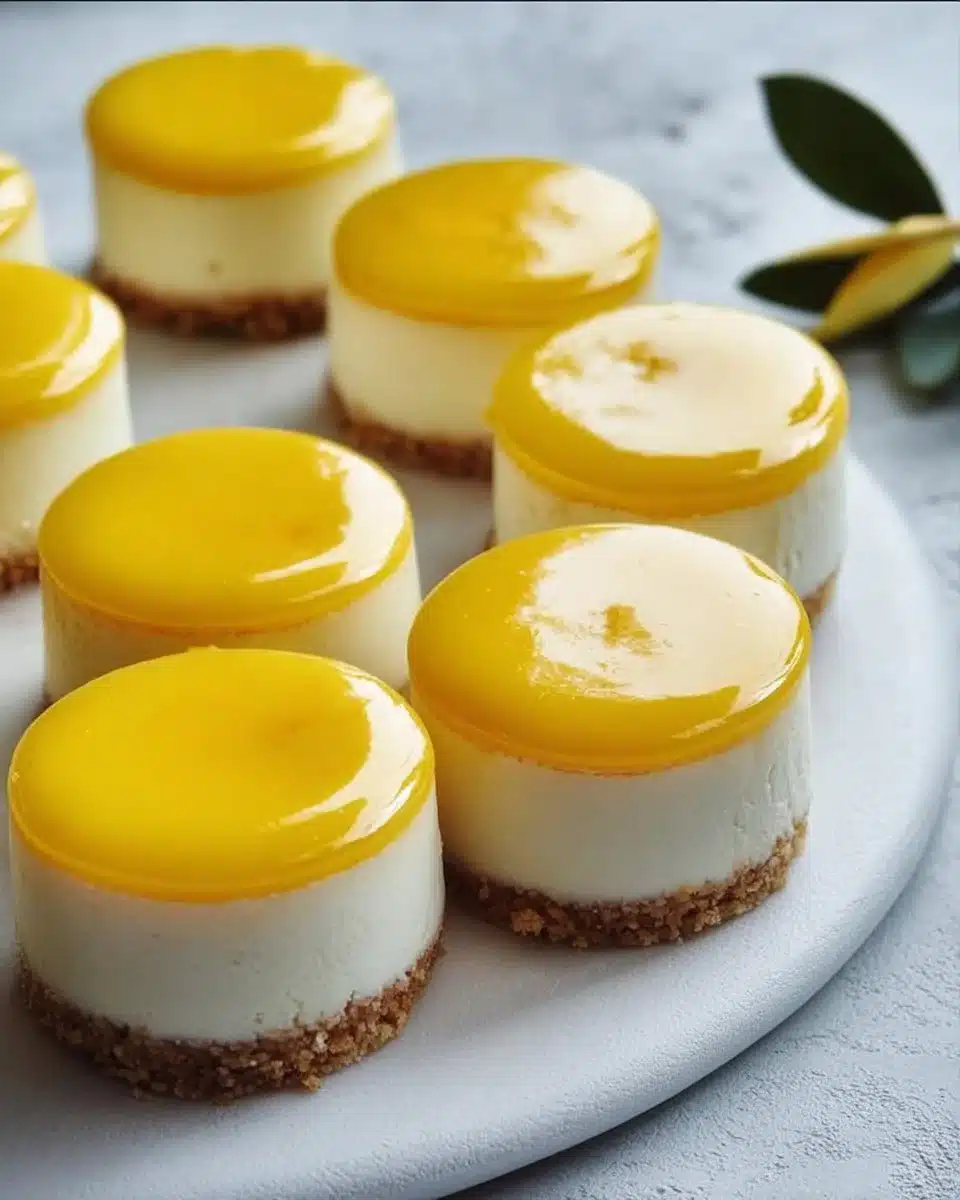Mini Mango Cheesecakes
