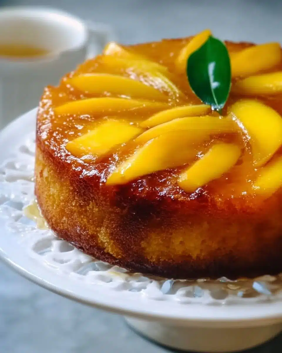 Mango Upside-Down Cake