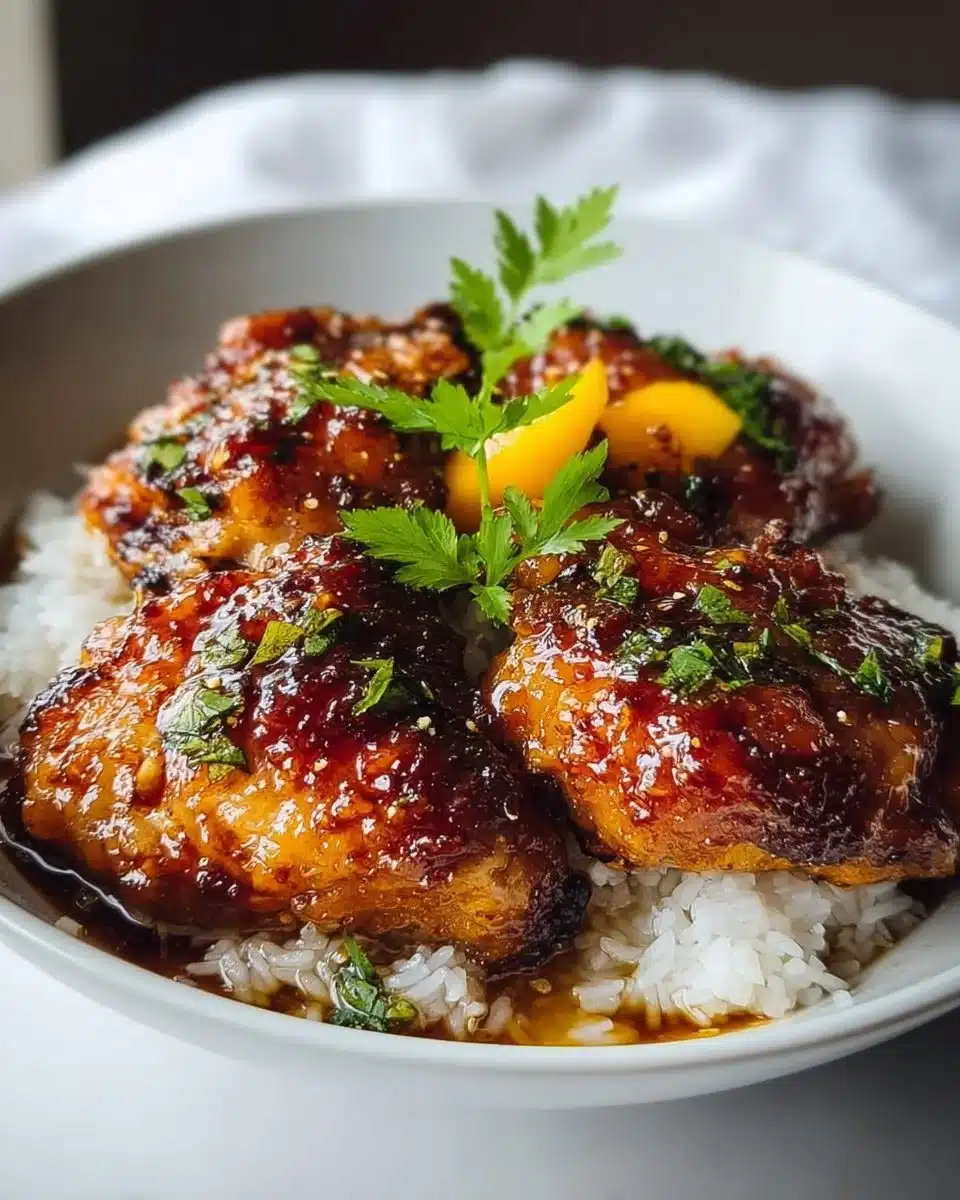 Asian Mango Glazed Chicken