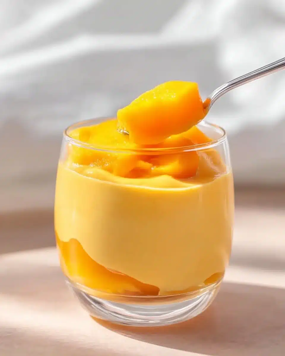 3 Ingredient Mango Mousse