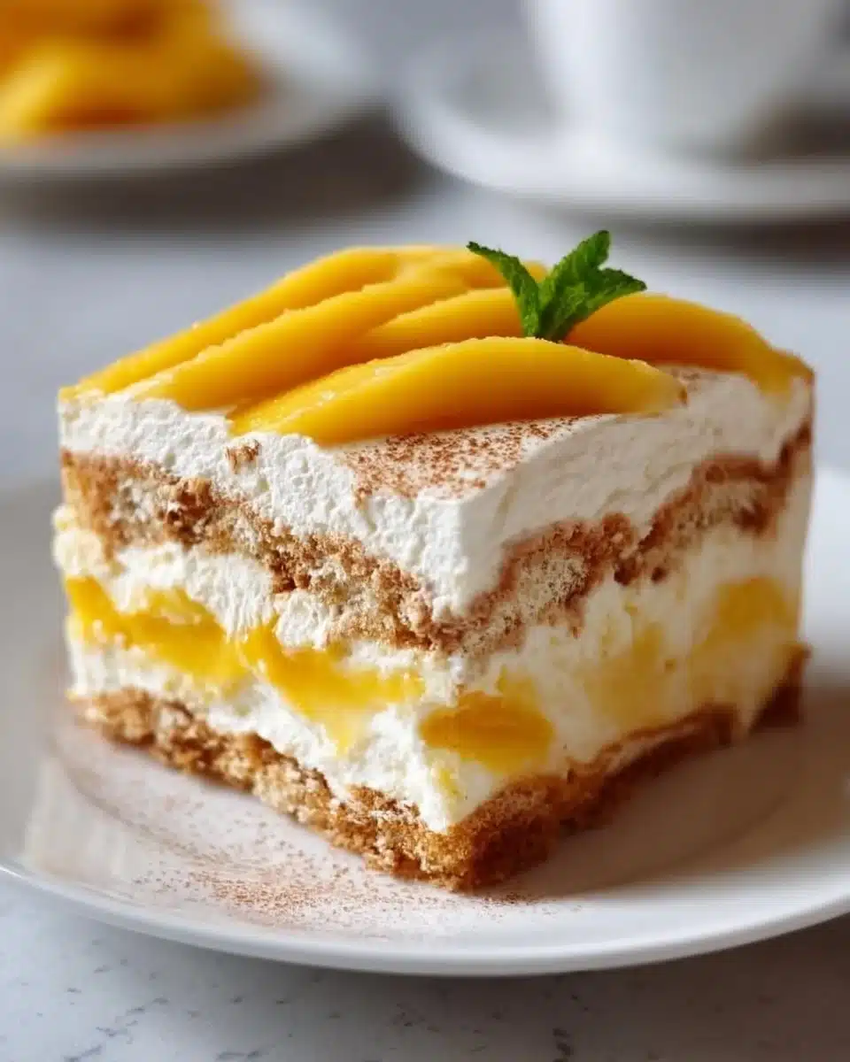 No-Bake Mango Float
